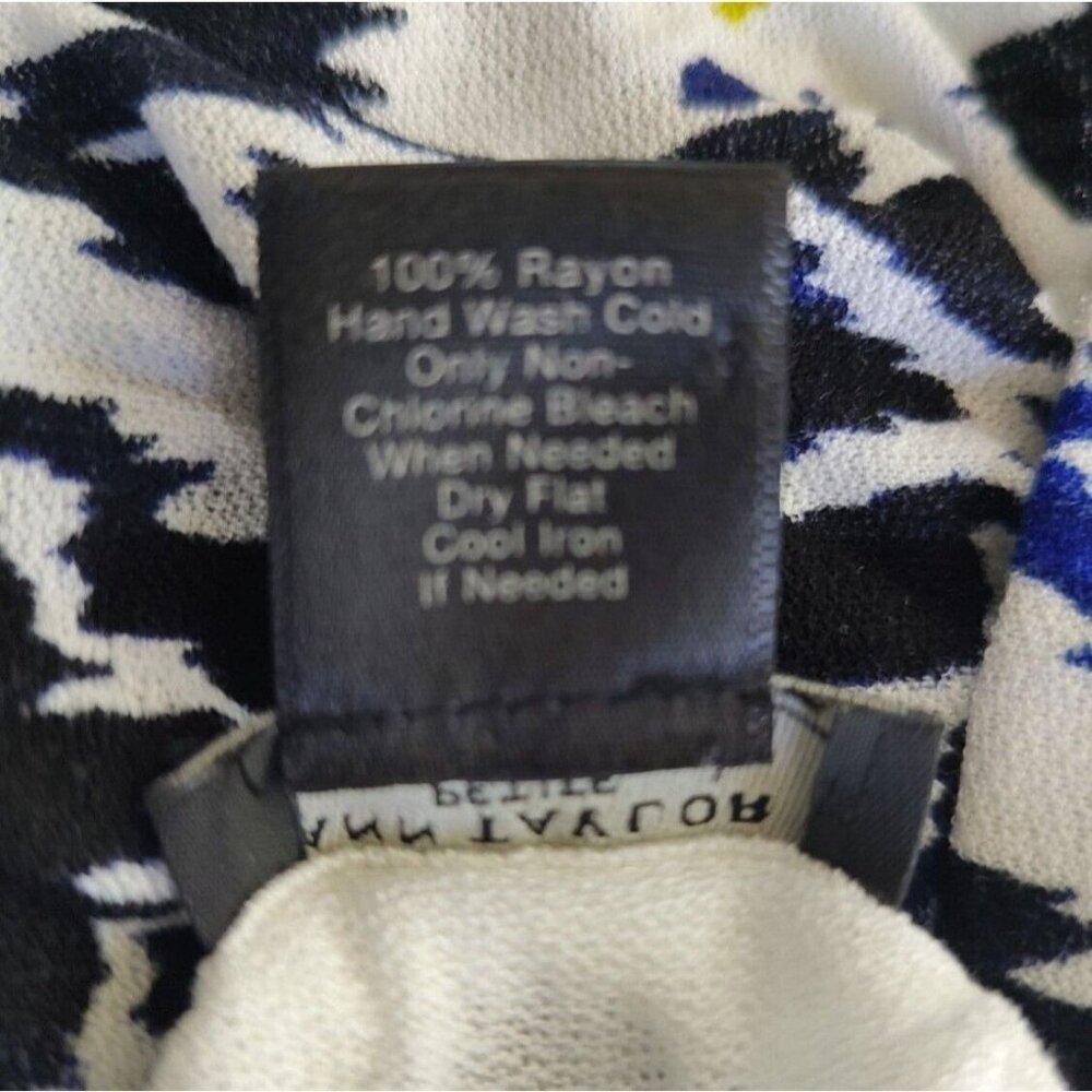 Ann Taylor  Knit Top Halter Printed White Multicolor - Picture 8 of 8